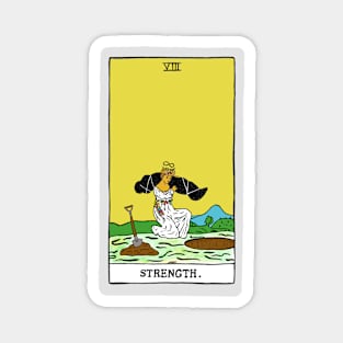 Strength Tarot Card With A Deathly Twist Magnet