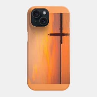 Orange Fading to Black Phone Case