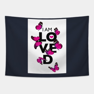 I AM LOVED- PINK VERSION Tapestry