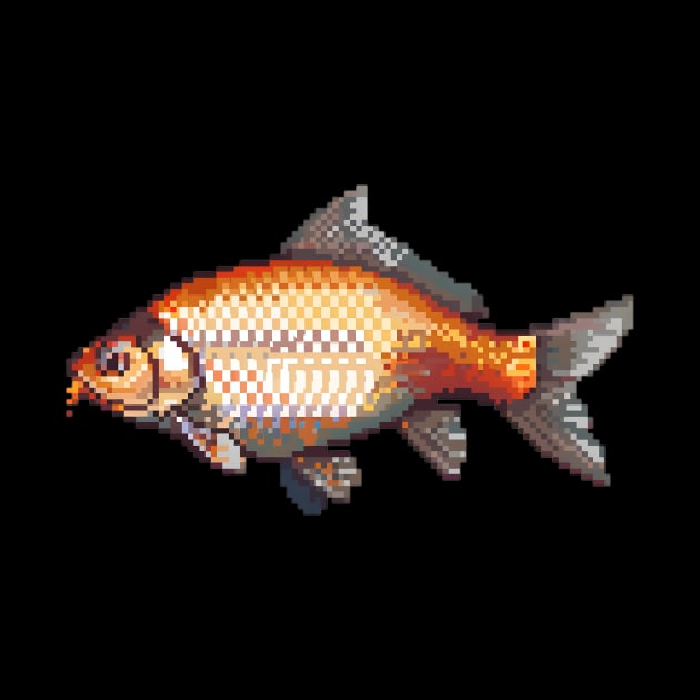 Pixelated Carp Artistry by Animal Sphere