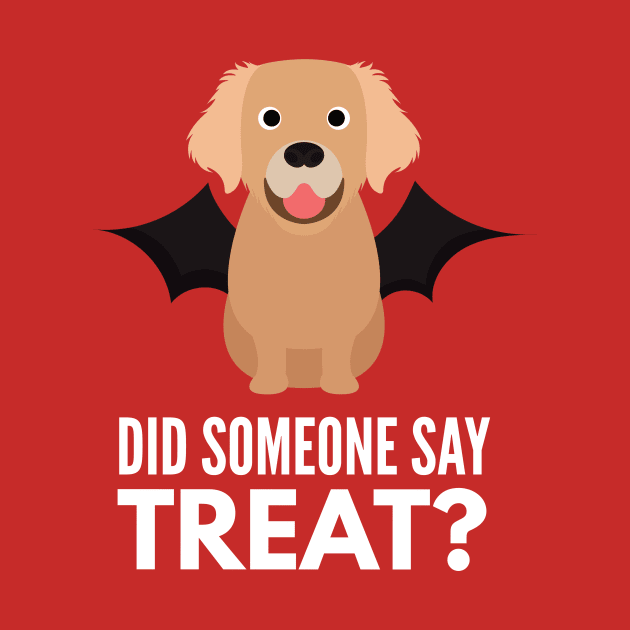 Golden Retriever Halloween Trick or Treat by DoggyStyles