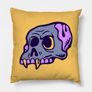 Wild West cartoon skull Pillow