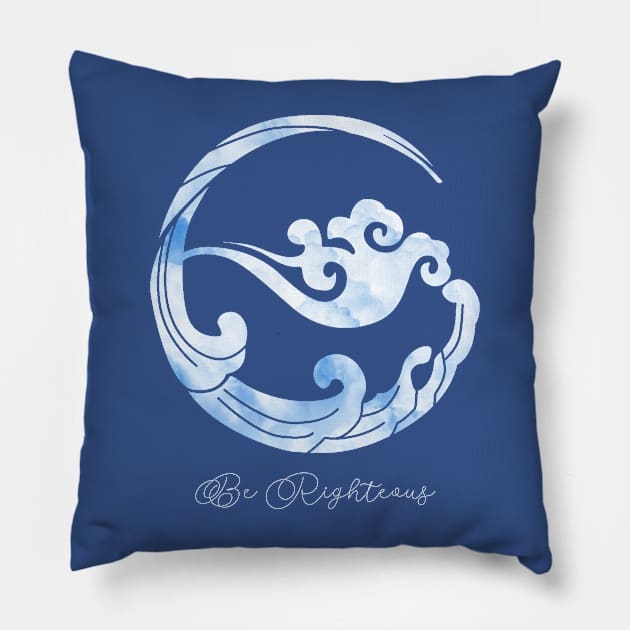 Be Righteous Dark (Web Series) Pillow by ZoeDesmedt