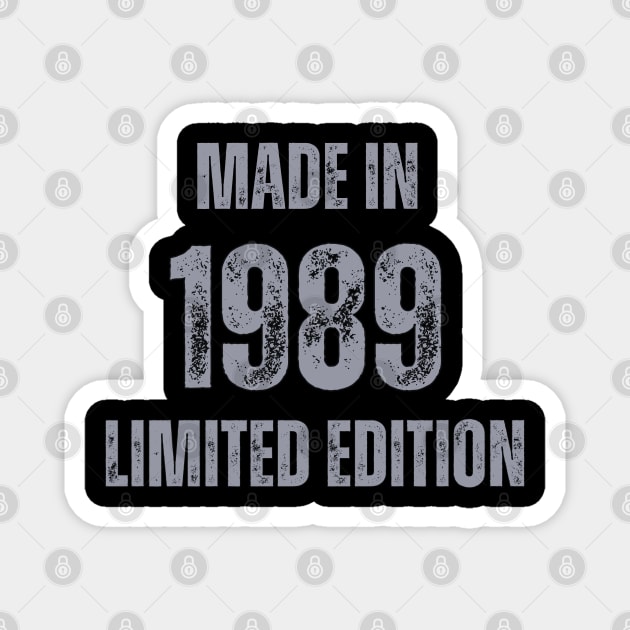 Vintage Made in 1989 , Limited Edition  , Gift for Mom Dad Birthday Magnet by Mary_Momerwids