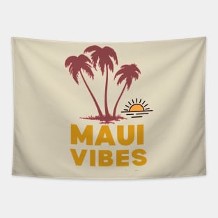 Maui Vibes orange Tapestry