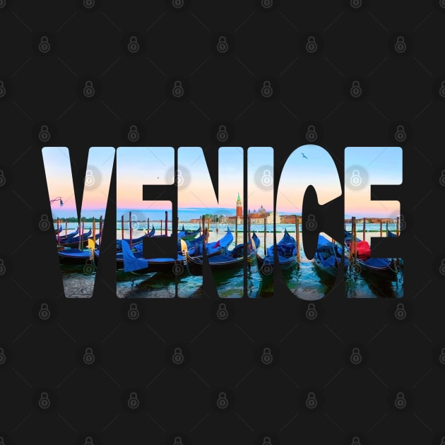 VENICE - Italy Gondolas by TouristMerch