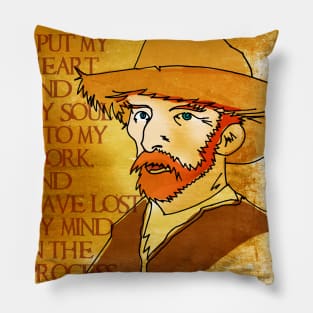 Vincent Van Gogh, Dutch post-impressionist painter Pillow