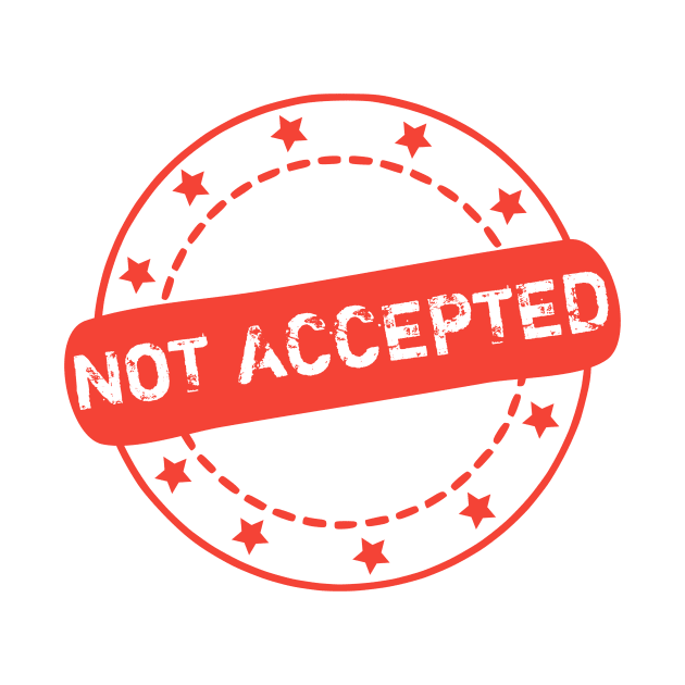 Not Accepted Stamp Icon by Designso