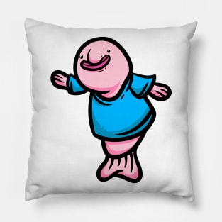 Cute Anthropomorphic Human-like Cartoon Blobfish Pillow