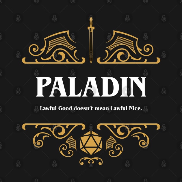 Paladin Class Tabletop RPG Gaming by pixeptional
