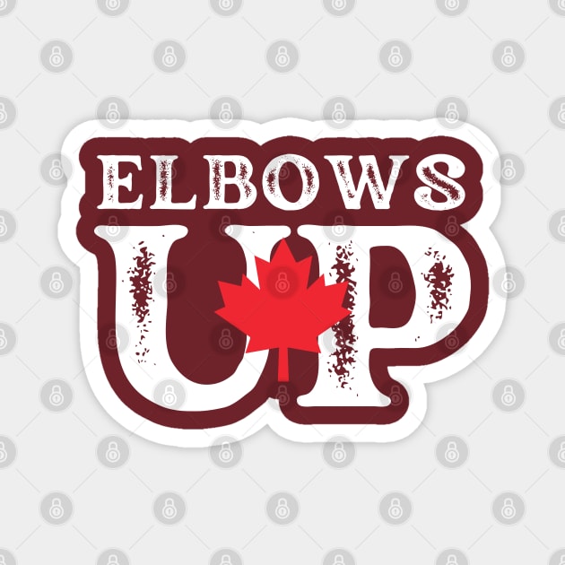 Elbows-Up Magnet by Creatifly Graphic Tees