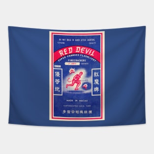 VINTAGE FIRECRACKER RED DEVIL MADE IN MACAU Tapestry