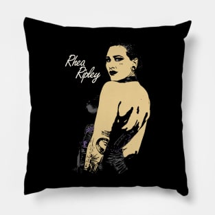 rhea ripley vintage art illustration Pillow