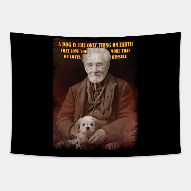 Dog Owner Tapestry by Global Creation