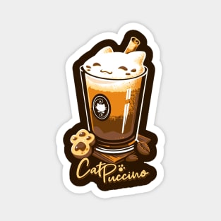 CatPuccino - Kawaii Cat Coffee Magnet