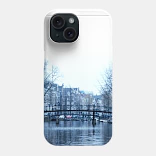 Landscape photo Amsterdam canals Phone Case