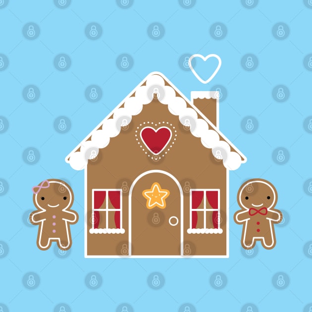 Kawaii Christmas Gingerbread House by marcelinesmith