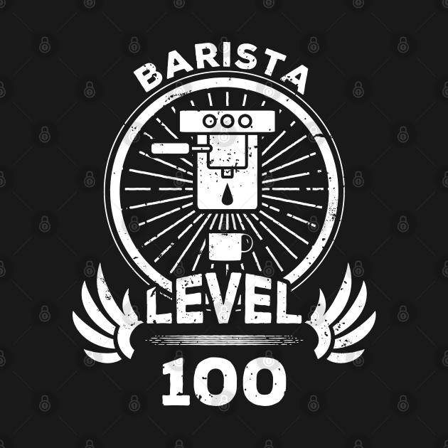 Level 100 Barista Coffee Maker Gift by atomguy