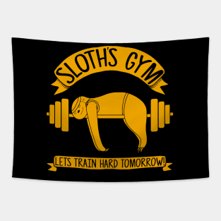 Sloths Gym Tapestry