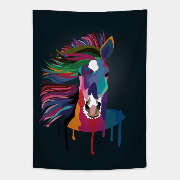 horse Tapestry by MARK ASHKENAZI