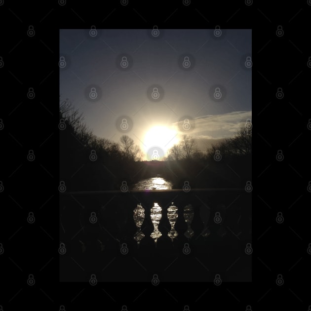 Scottish Photography Series (Vectorized) - Sunset Over The Kelvin by MacPean