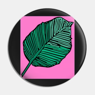 Green and Pink Leaf Pin