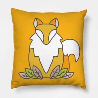 Fox In Leaves Pillow