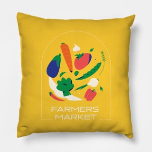 Veggies farmers market Pillow