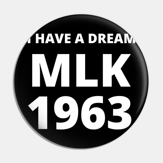 Martin Luther King Jr. Day I Have a Dream MLK Day Pin by Johner_Clerk_Design