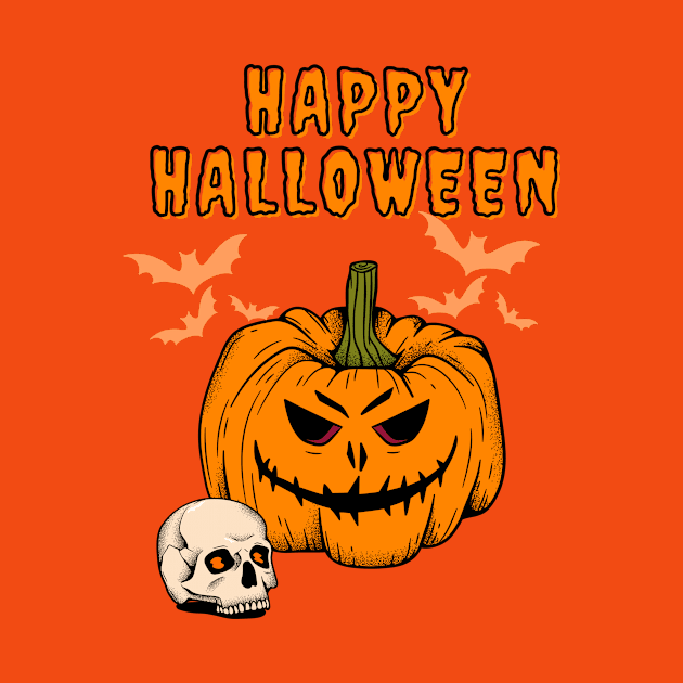 Happy Halloween Pumpkin by NICHE&NICHE