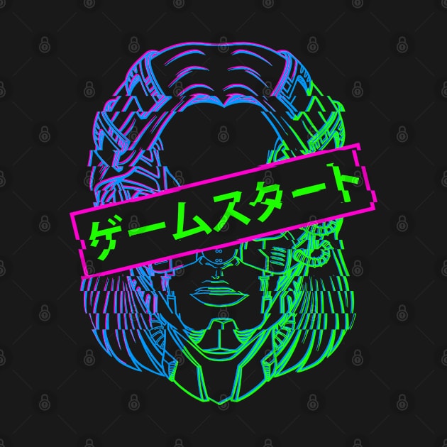 Kanji font Gamer Vaporwave Aesthetic by MzumO