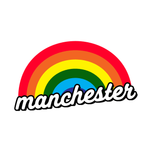 Manchester LGBT Rainbow Gay Pride T-Shirt