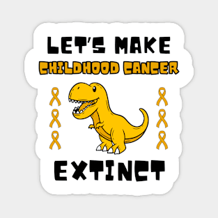 Childhood Cancer Extinct Dinosaur Dino Pediatrician Pedia Magnet