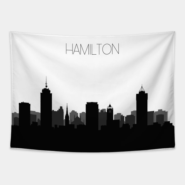 Hamilton Skyline Tapestry by inspirowl