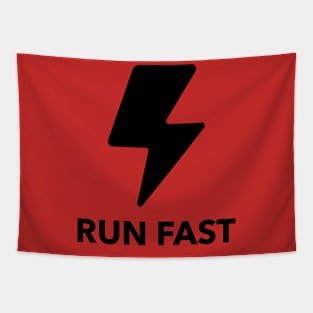 Run Fast Tee Tapestry