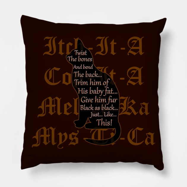 Black Cat Curse Pillow by WickedFaery