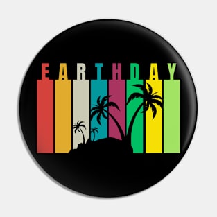 RETRO EARTH DAY Pin