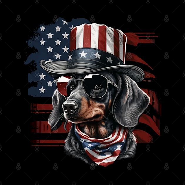 Patriotic Dachshund by BDAZ