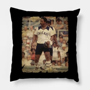 Ralph Garr Playing For The White Sox, 1976 Pillow