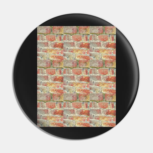 Red Brick Wall Pin by Alchemia