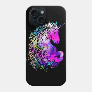 Raimbow unicorn magical creature Phone Case