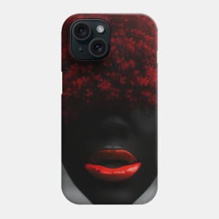 Red hair red lips teeshirt Phone Case