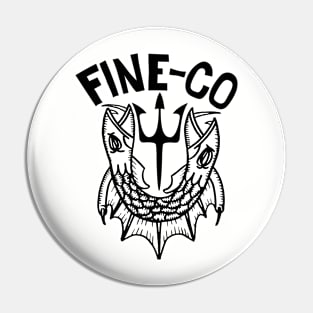2 Headed Fine-Co logo Pin