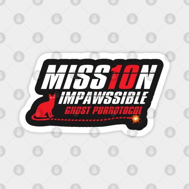 Mission Impawssible Ghost Purrotocol Dark Magnet by Cinestore Merch