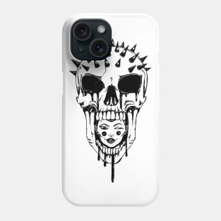 skull and beauty Phone Case