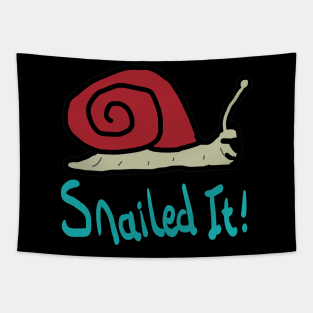 Snailed It Tapestry