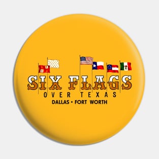 Flags over Texas Pin