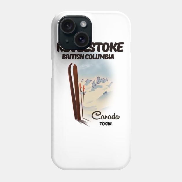 REVELSTOKE british Columbia ski Phone Case by nickemporium1