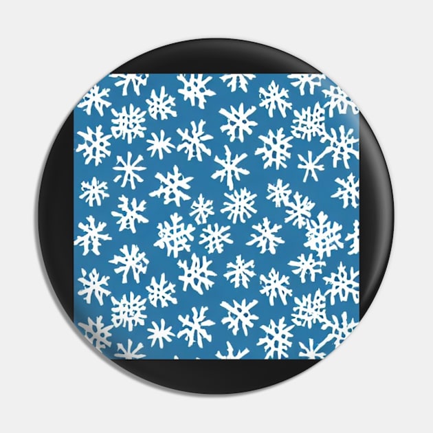 Snowflakes Pattern Pin by TrapperWeasel