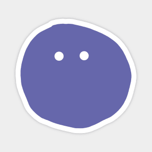 Very Peri Periwinkle Blue Minimal Mysterious Face Color of the Year 2022 Magnet